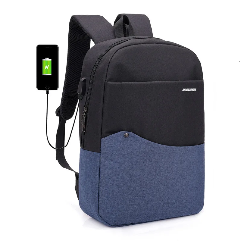 Couple backpack for teen School Backpacks For Boy Student Daypack with USB Charging Port School Bag Schoolbags mochila infantil