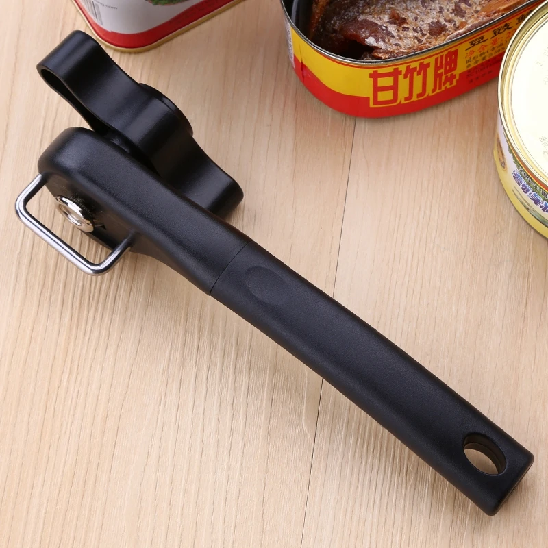 

1 pcs Tools of the Household Easy Manual Easy Metal Can Opener Professional Openers Effortless black