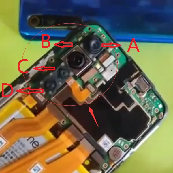 Передняя Задняя камера для Realme X2 маленькая Основная разъем модуля гибкий кабель