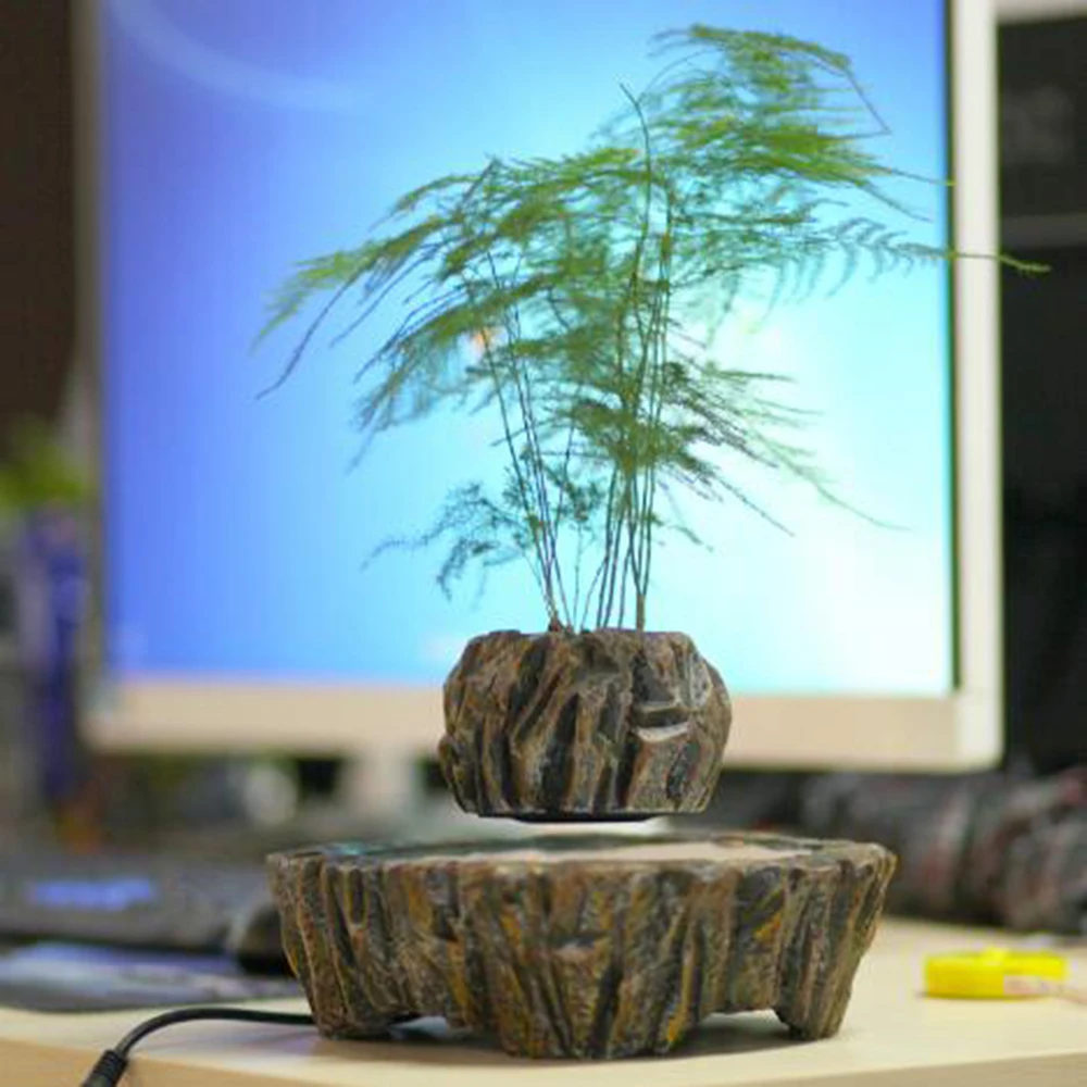 Украшение для офиса дома стола цветочный горшок магнитный левитационный