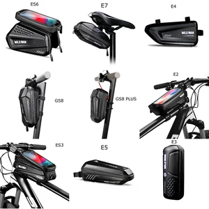 wild man bicycle bag cycling touch screen bag top front tube bag waterproof 6 5 phone case touchscreen bag bicycle accessories free global shipping