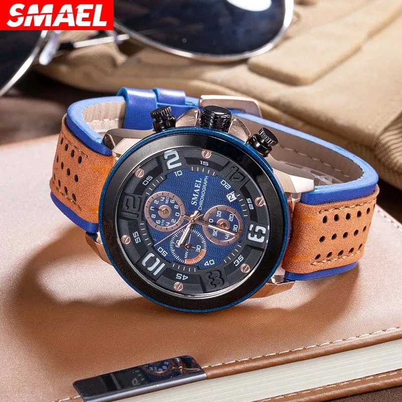 

Men's Business Belt Watch Waterproof Calendar Casual Quartz Six-Pin Watch luxury watch