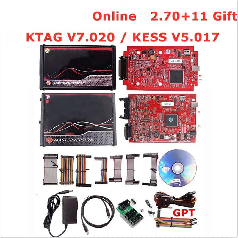 

Ecu Программатор kess v2 ktag full chip 2021, оригинальный комплект, 2020 led bdm Рамка, 22 шт. адаптеров v5.017 v7.020