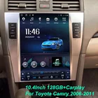 Автомагнитола 2 Din для Toyota Camry 6, XV, 40, 50, 2006, 2011, сенсорный экран в стиле Tesla, радио, мультимедийный видеоплеер, навигация GPS, Android, No 2din