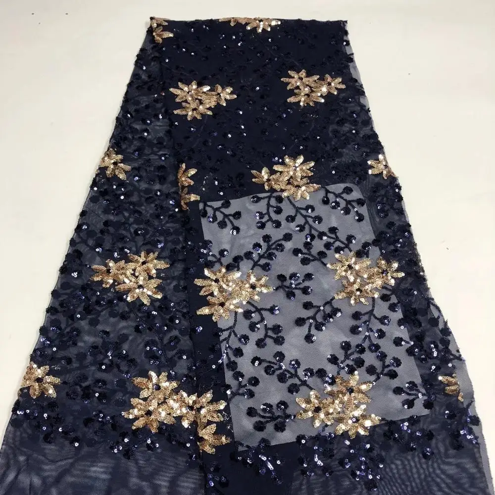 

Madison Lace Fabric Net Sequins Bridal French African Nigerian Latest Design High Quality Tulle 2020 Stylish Embroidery