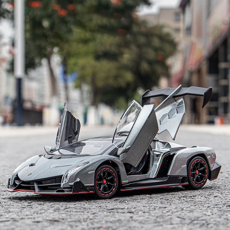 Модель автомобиля Veneno Supercar масштаб 1:24 модель из сплава имитация симиката игрушки