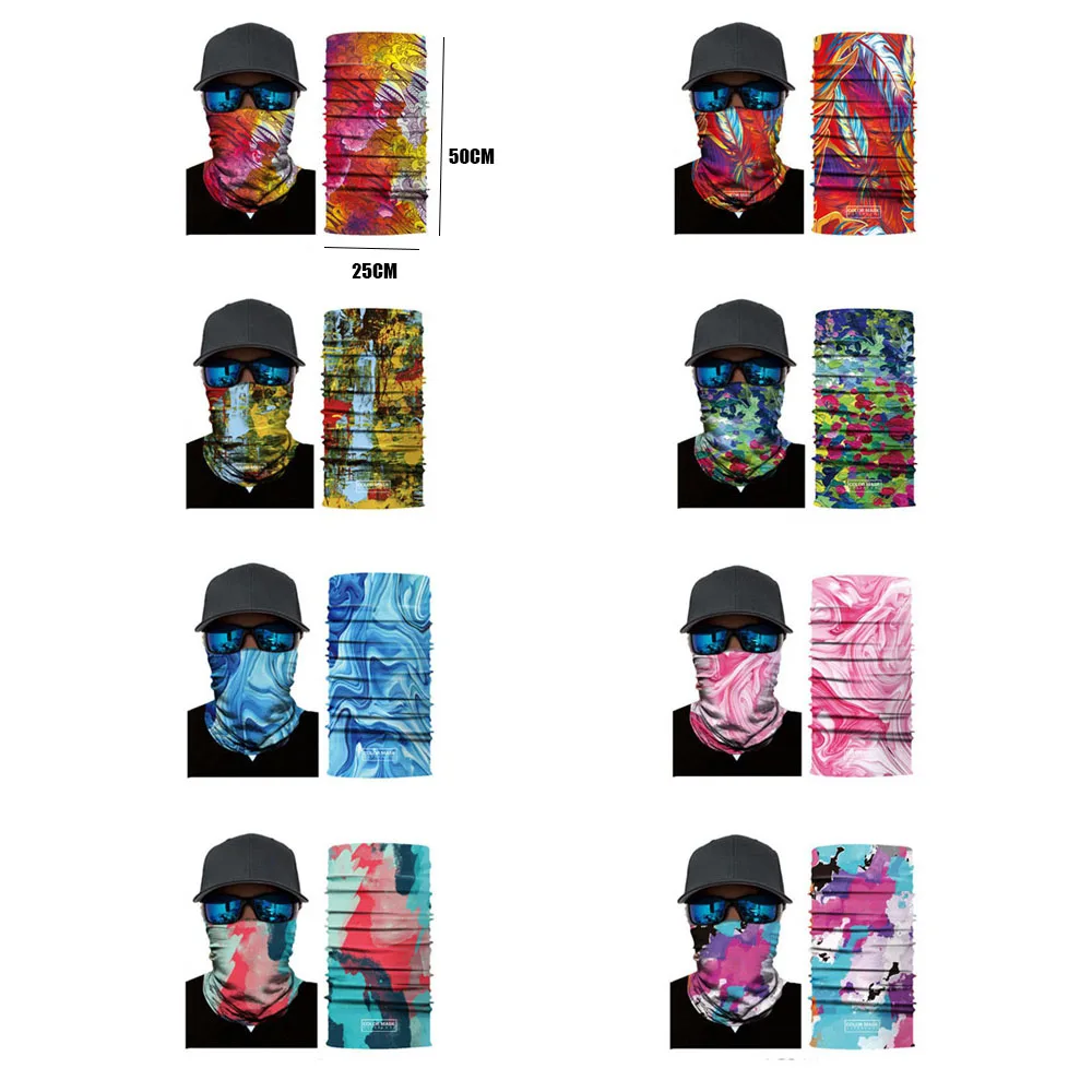 Модная цифровая печать велосипедная бандана головной убор рыболовная повязка