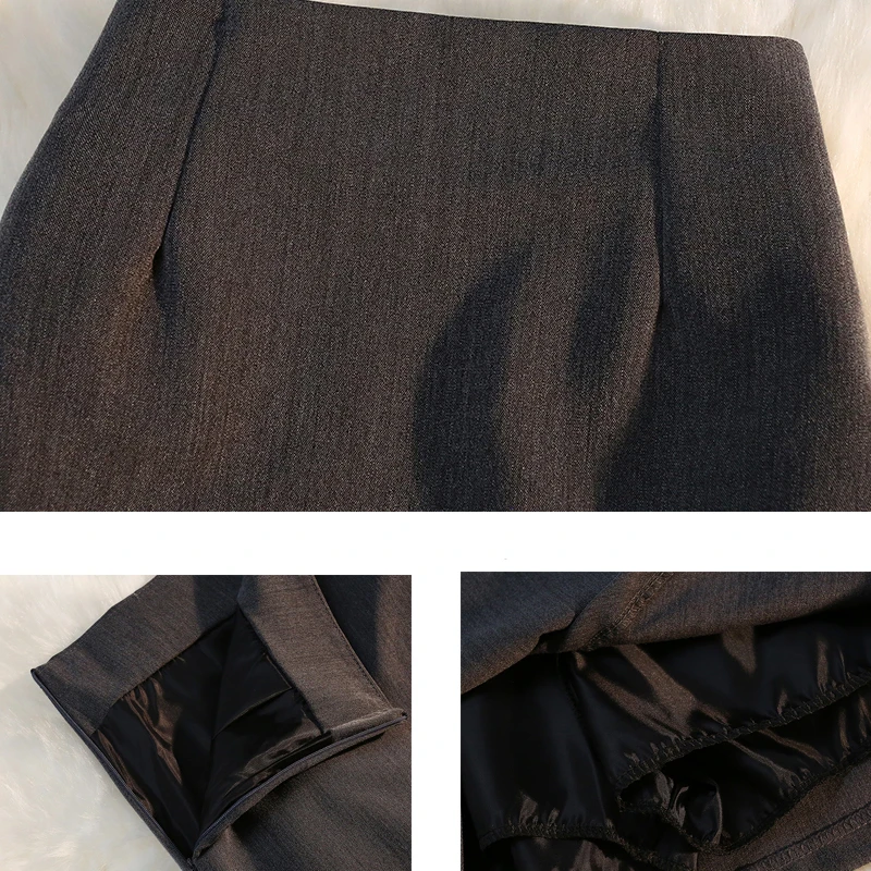 

Designer Skirts 2021 New Summer Women's Skirts Asymmetrical Female High-Waisted Skirt Office Lady Work Pleated Skirts KS733