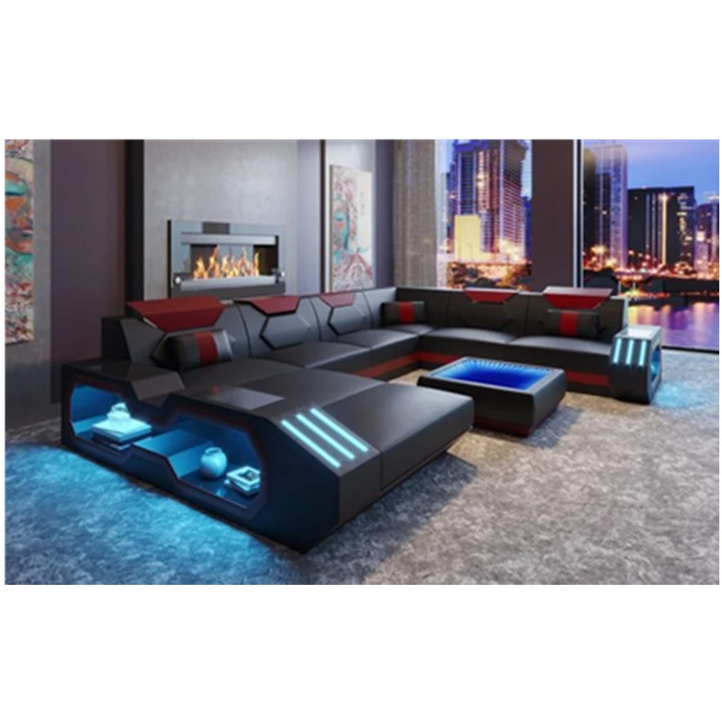 Оптовая Продажа Мебель для гостиной диван наборы роскошный дизайн кожаный