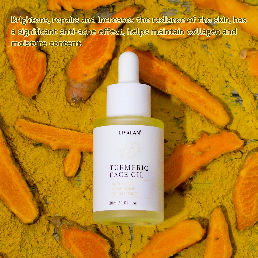 Сыворотка для лица с куркумой масло кожи блестящее против акне не жирное