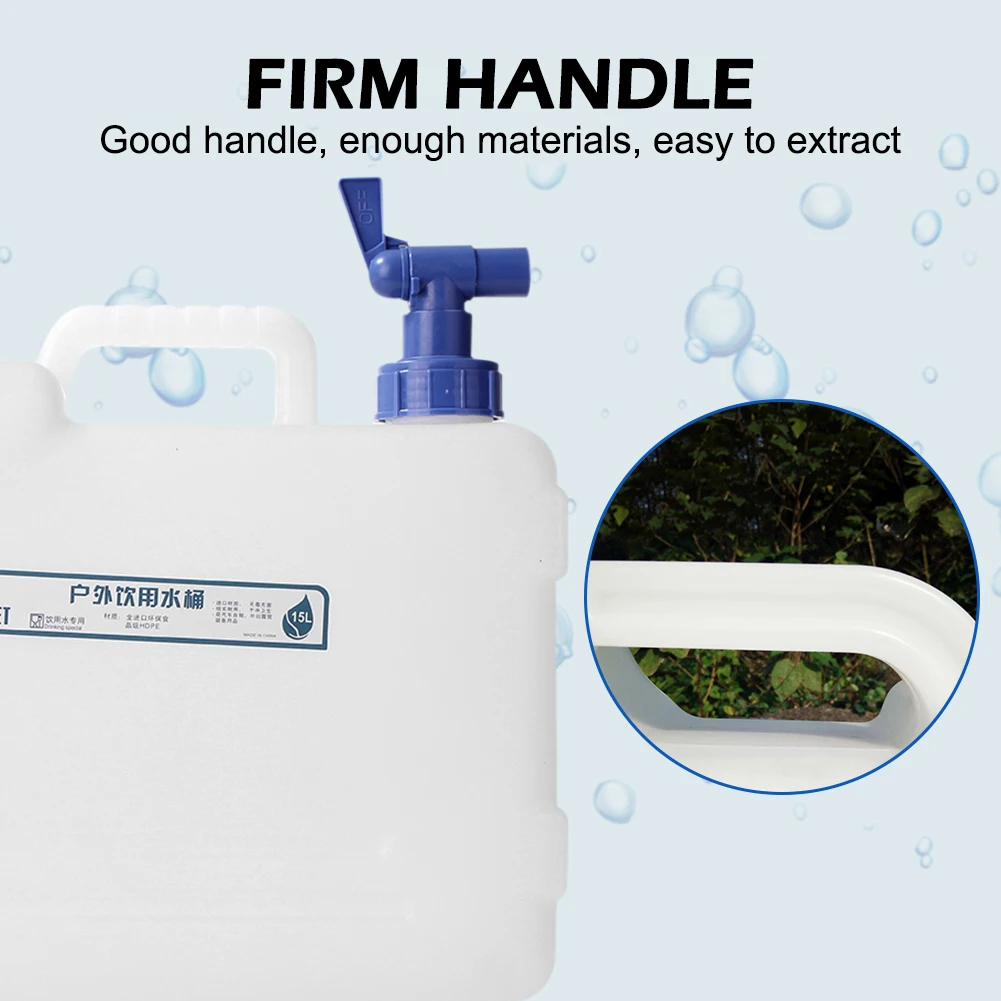 

Hiking Picnic Camping Water Tank Outdoor Portable Water Container with 2 Handles Food Grade Car Water Tank Container