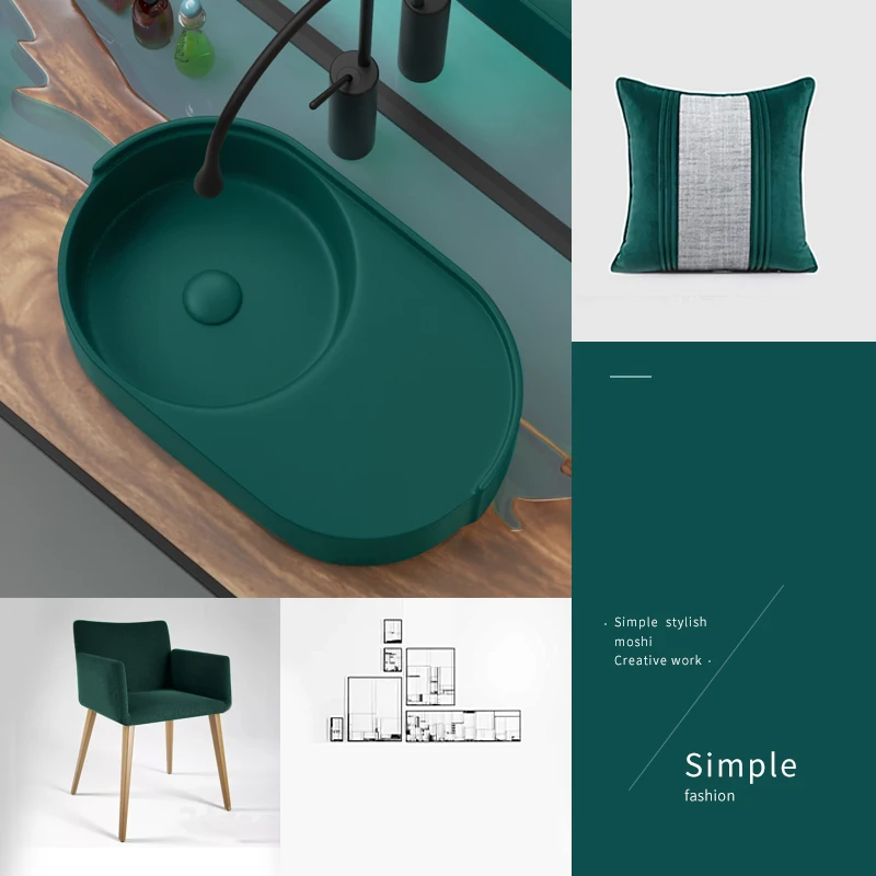 Раковина керамическая для ванной комнаты раковина умывания в современном стиле