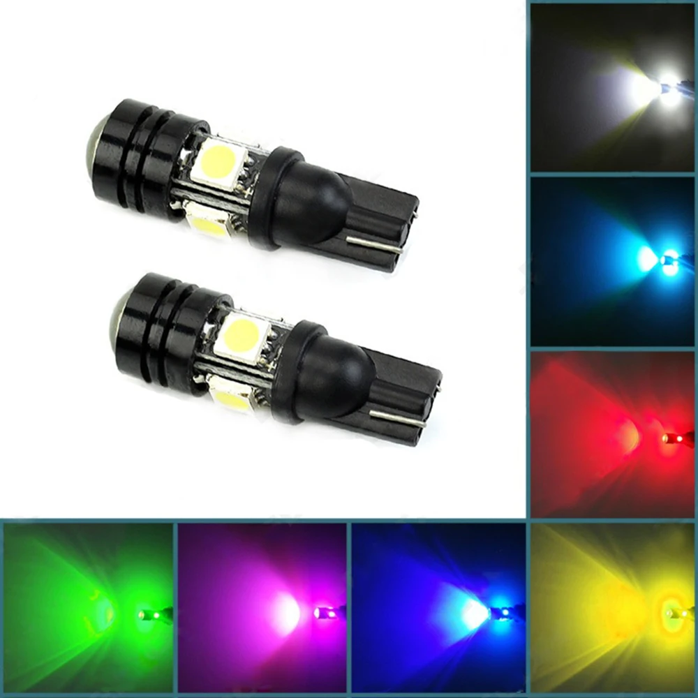 Светодиодная лампа T10 194 1 5 W LED габаритные фонари для автомобиля W5W 5050 Auto Instrument Lights 4