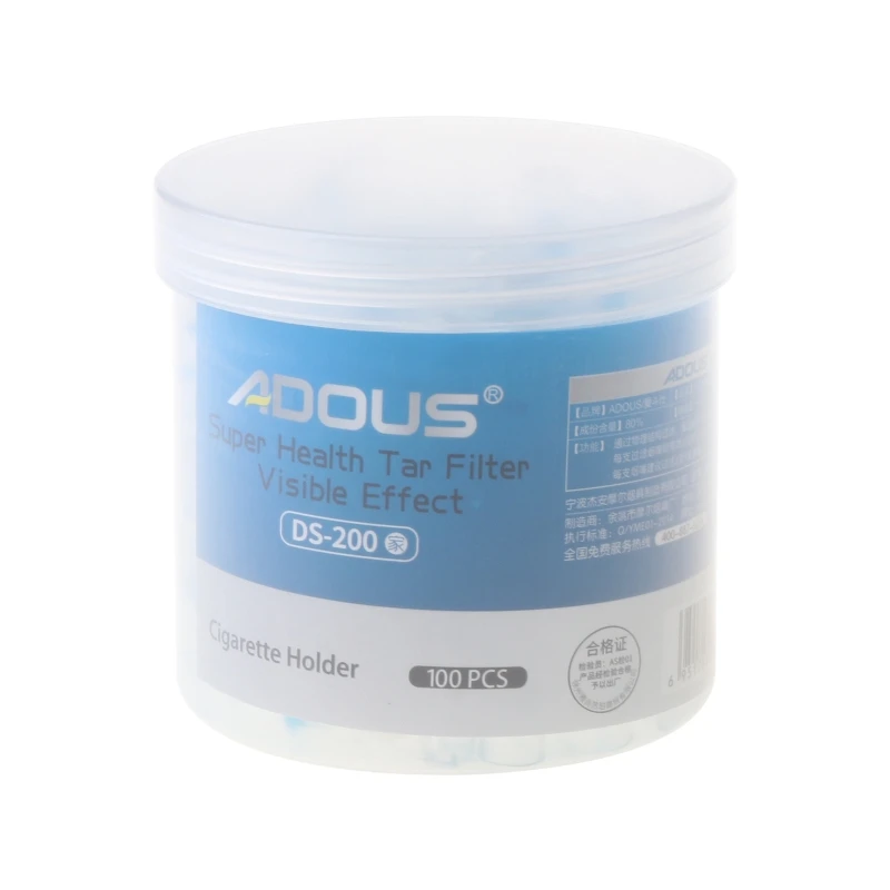 

100PCS DS-300/DS-200 Disposable Cigarette Filter Tobacco Smoking Pipe Mouthpiece Filter Cigarette Holder Accessories Kit