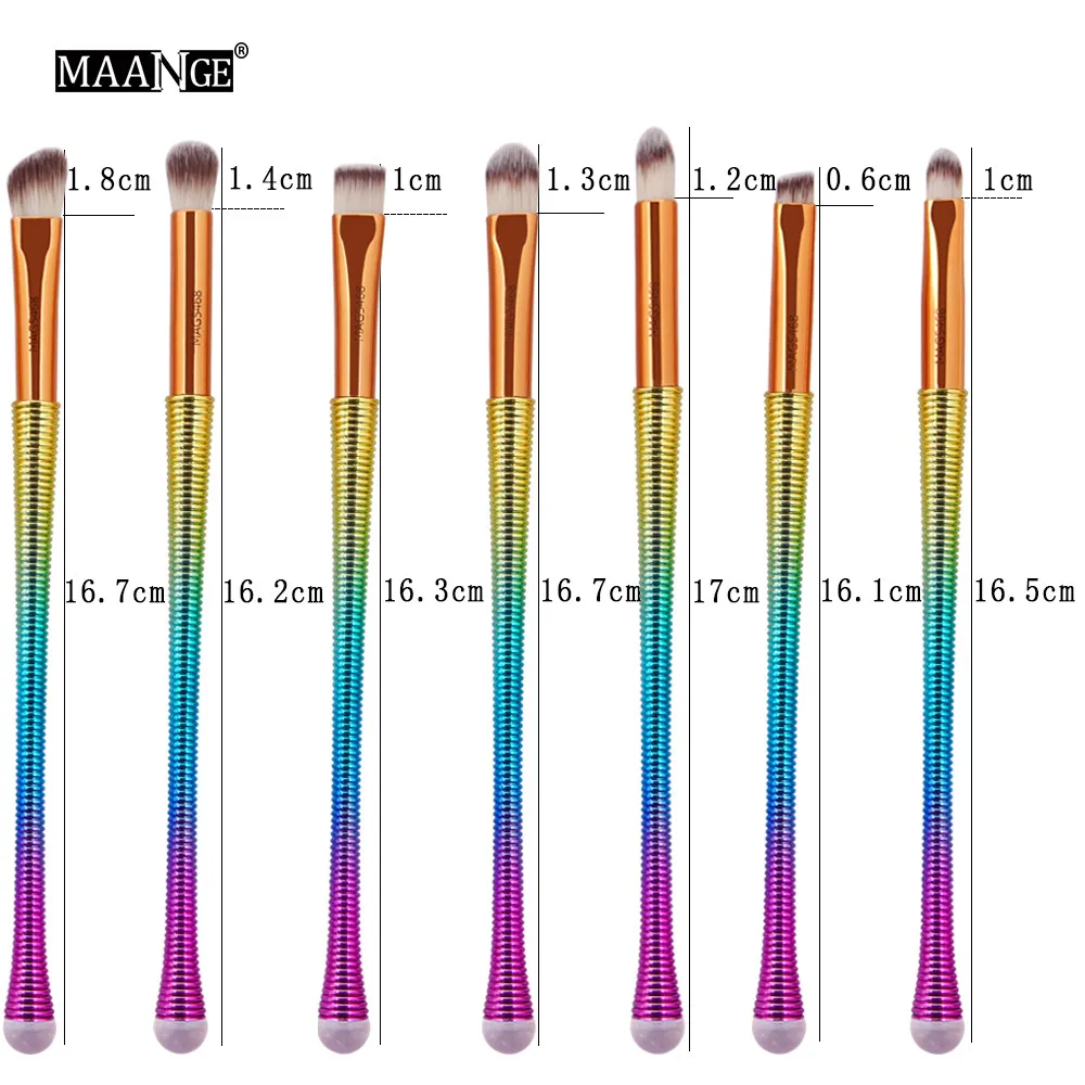12 шт. Кисть для макияжа нейлоновые тени век подводка бровей мягкие косметические