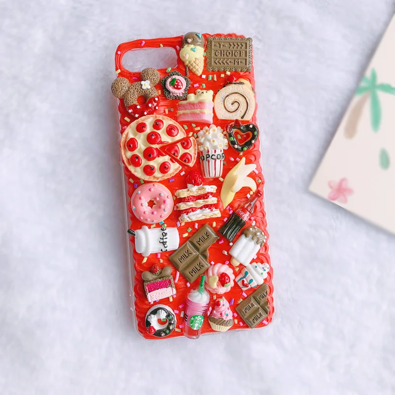 Для iPhone11/12 pro max чехол 3D для телефона сделай сам ip 6s 7/8plus ручной работы кремово