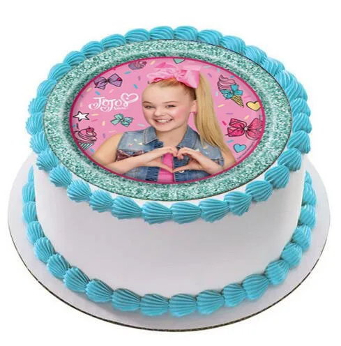 8 дюймов JOJO SIWA торт Топпер съедобная Вафля глазурь сахарная бумага для маленьких
