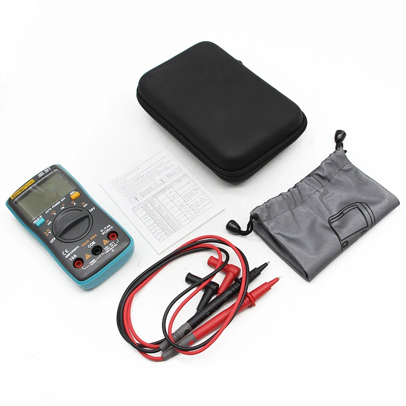 RM101 ZOYI ZT101 цифровой мультиметр с подсветкой AC/DC Амперметр 6000 отсчетов AC/DC Амперметр Вольтметр Ом портативный измеритель напряжения - Цвет: ZT101 with Case