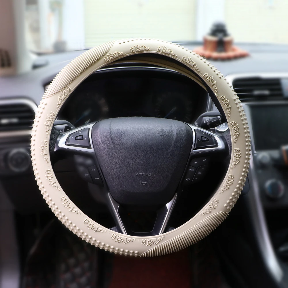 YOSOLO противоскользящие универсальные чехлы для рулевого колеса автомобиля силиконовые автомобильные декоративные Чехлы для рулевого колеса