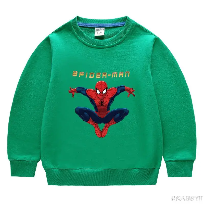 Детский свитер с длинным рукавом и изображением Человека-паука | Детская одежда