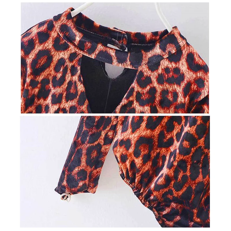 Latin Dance Dress Girls 2 Pcs Sets Kids Long Sleeve Tops Leopard skirt Clothing Child Rumba Tango Samba Women Costumes | Детская одежда