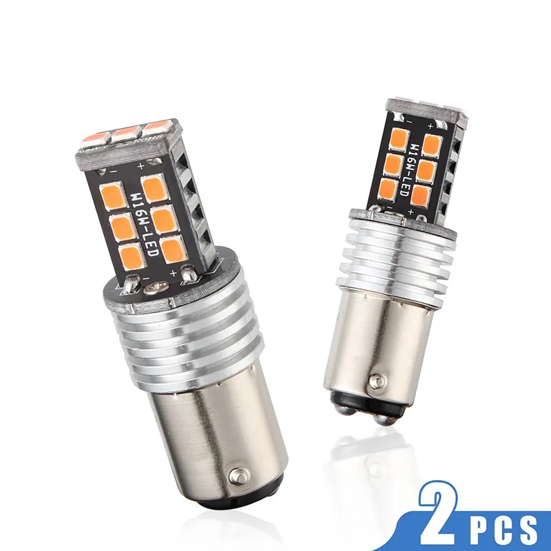 

2PCS 1157-15SMD Super Bright Auto Car Decoding Lamp Turn Signal LED Light Bulbs Motorbike Daytime Running Light Car Lights