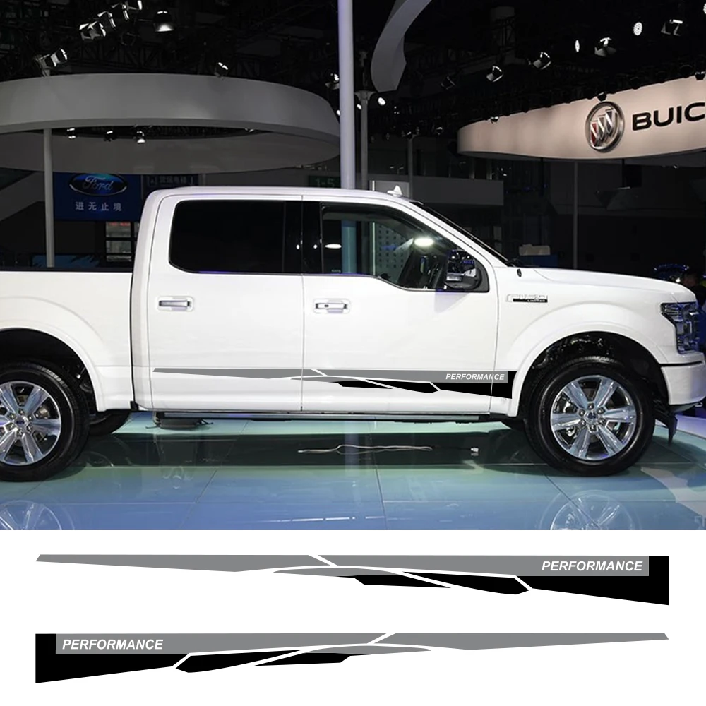 2 шт. Автомобильные Боковые виниловые наклейки для Ford Raptor F150 F250 F350 F450 F550 F650