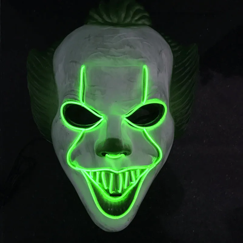 Хэллоуин вечерние светодиодный маски маска маскарад Косплэй костюм со