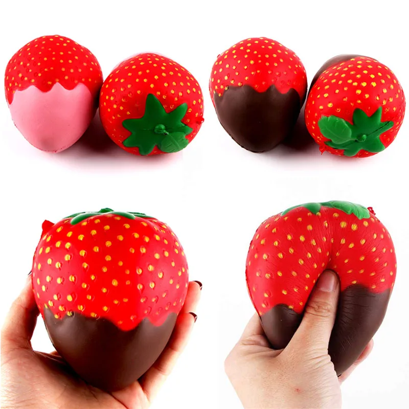 

10cm Strawberry Scented Squishy Slow Rising Squeeze Toys Jumbo Collection Anti-stress Funny Toy Gift Toys K0281