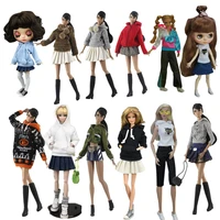 colorful hoodie style 16 bjd clothes for barbie doll clothes set coat jacket for blythe outfits 11 5 dolls accessory kids toys