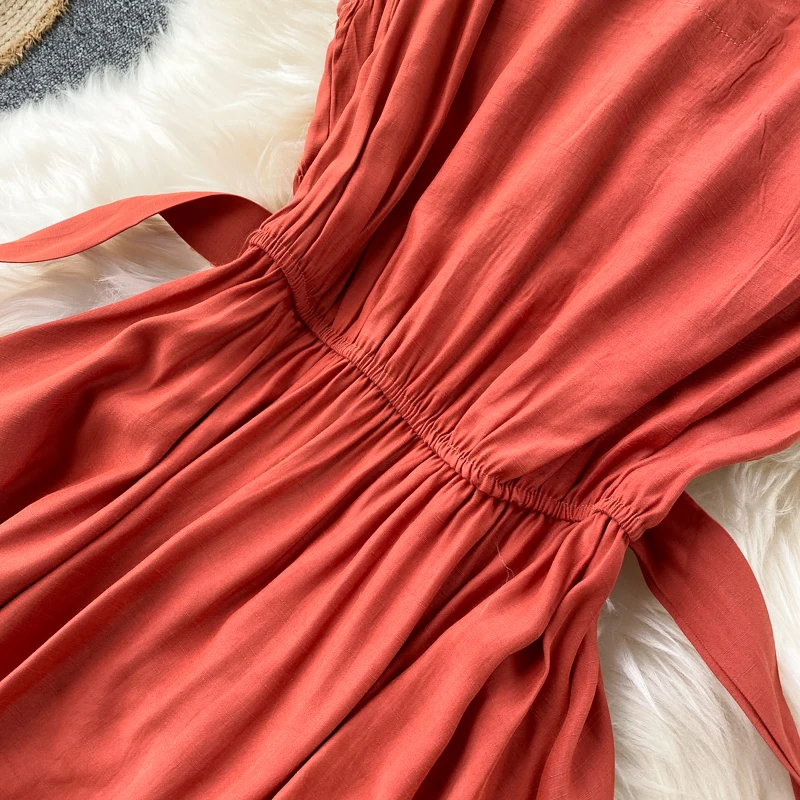 

Vintage slim Summer midi office bandage Dress vestido de festa Party Women Tank Sundress high waist knee length A-Line dress