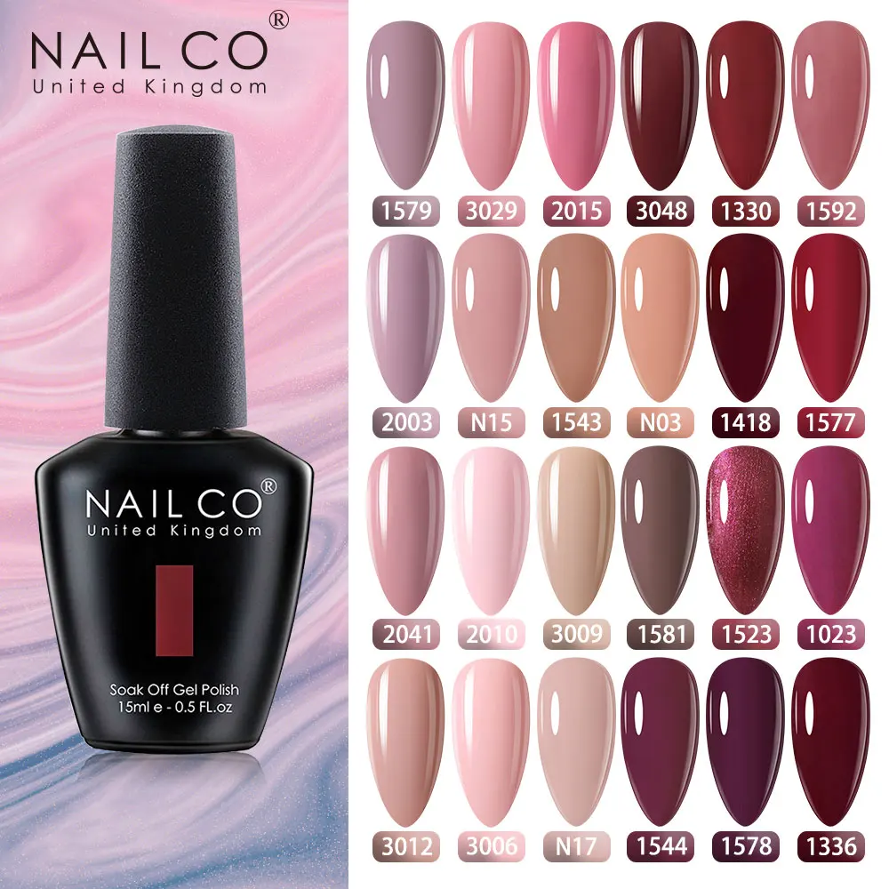 Набор гель-лаков NAILCO 15 мл зимний цвет блестящий матовый эффект Гель-лак базовое и