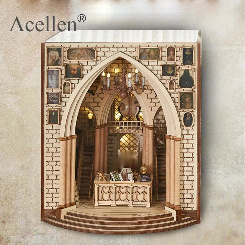 Деревянный главный офисный книжный уголок вставки художественный конец Сделай