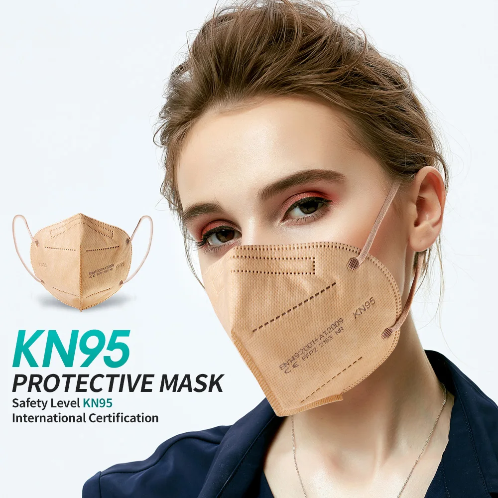 FFP2 Маска Защитная KN95 уход за кожей лица маска фильтр 6-Слои рот маски многоразовые