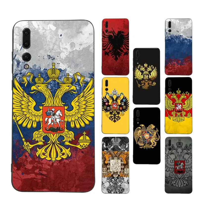 

Russia Russian Flags Emblem Phone Case Soft Silicone Case For Huaweip30lite p30 20pro p40lite P30 Capa