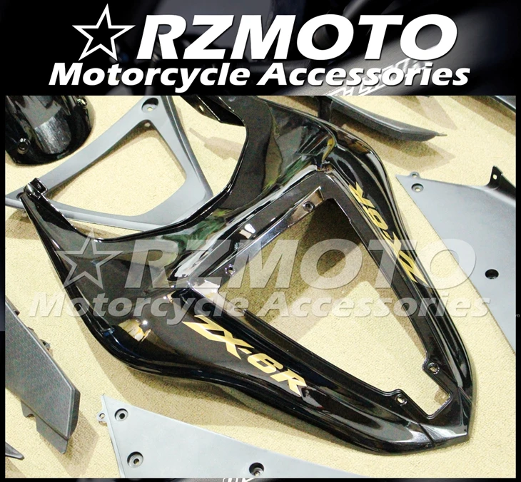 

New ABS Motorcycle whole Fairings kit Fit for Kawasaki Ninja ZX-6R 636 07 08 ZX6R 2007 2008 Custom Free black glossy