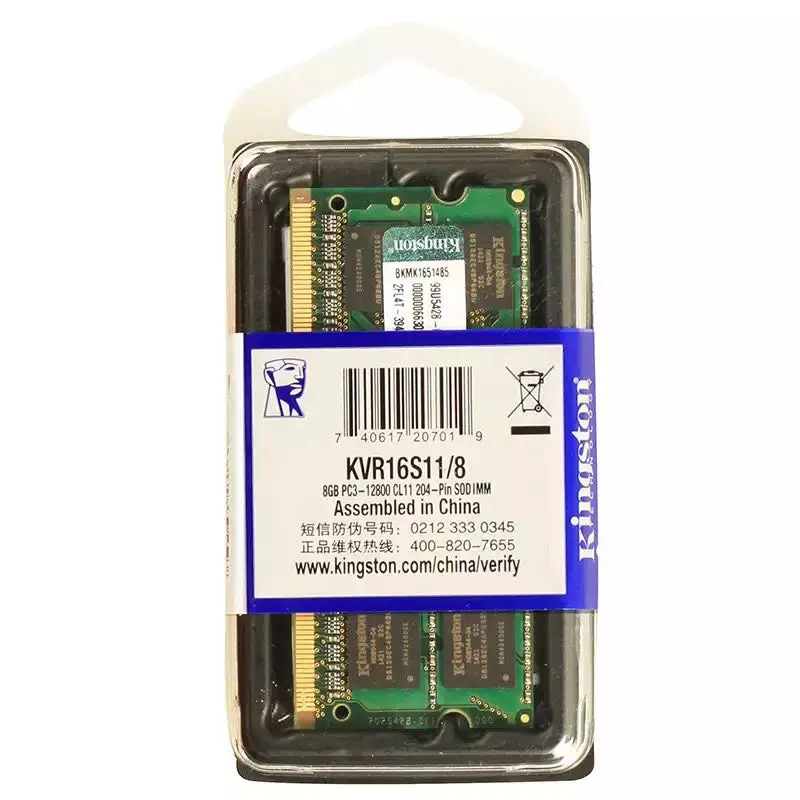 Оперативная память для ноутбука Kingston DDR3L 4 ГБ 8 PC3L 10600 12800 оперативная So-DIMM ОЗУ 1333