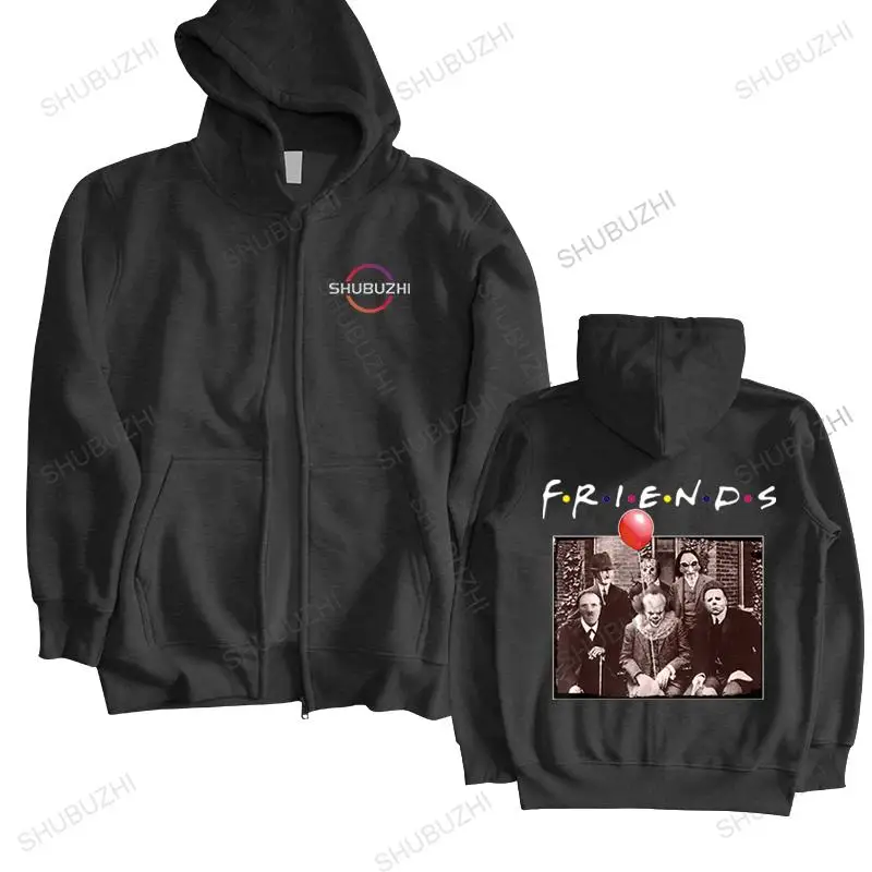 

hot sale men's brand jacket black fall winter hooded Cotton hoody Horror Friends Pennywise Michael My unisex outwear hoodies