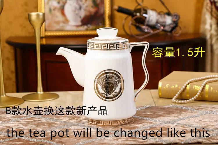 Набор аксессуаров для ванной комнаты керамический чайник кофейник чашки и