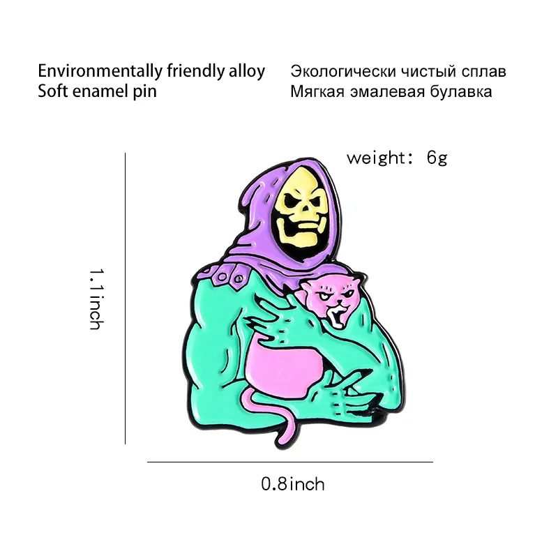 Эмалированная брошь в виде капюшона с эмалью | Украшения и аксессуары