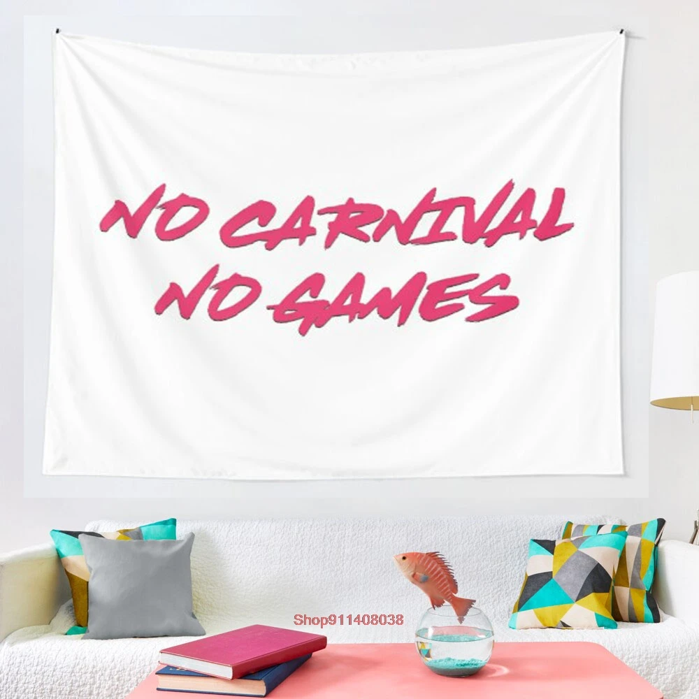 

Гобелен в стиле TMG No Carnival No Games, настенные подвесные гобелены для гостиной, для дома и общежития Decor