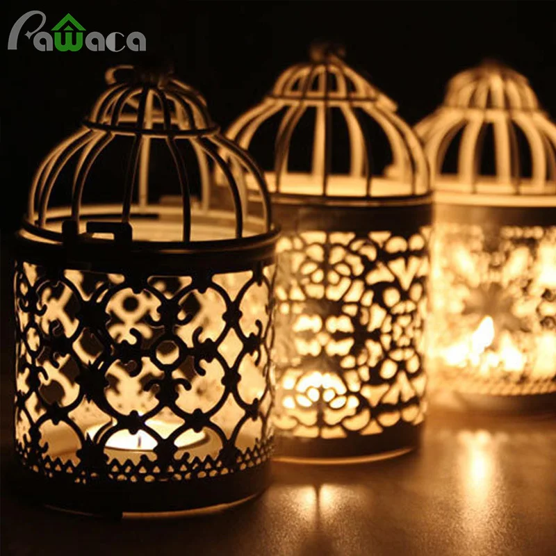 Кованое железо геометрические люстры свеча люстра Корона-горит жениха реквизит