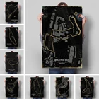 Картина NURBURGRING CIRCUIT Line, постер, Картина на холсте, домашняя фотография