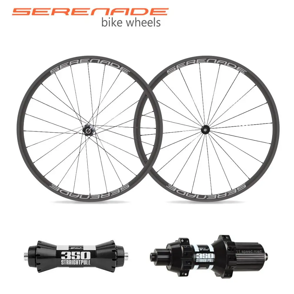 

30mm Tubeless Tubular carbon road bicycle wheels DT 350 V-brake