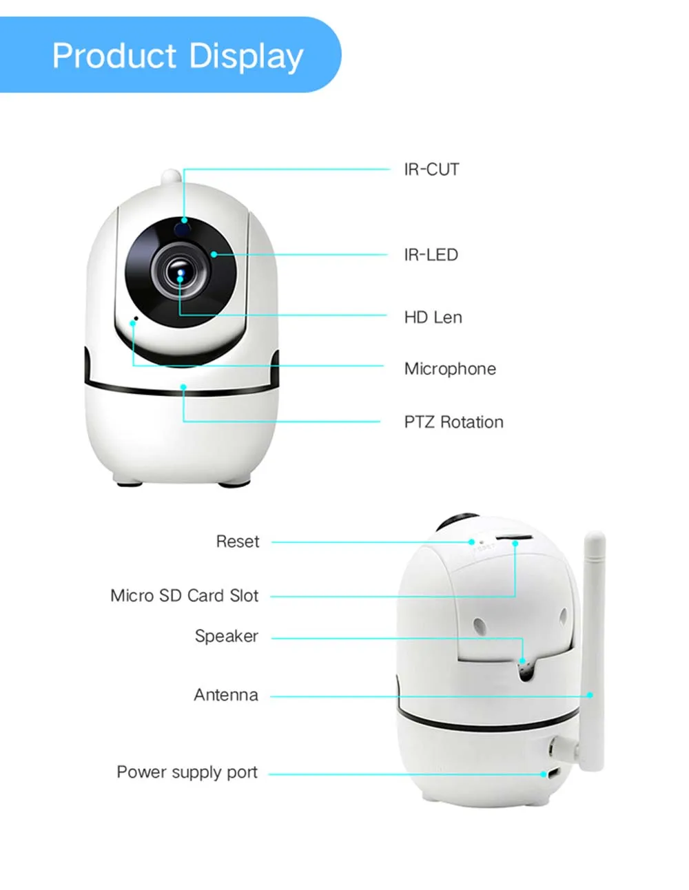 HD 1080P облачная беспроводная Wifi ip-камера, интеллектуальная автоматическая слежение за человеком, Домашняя безопасность, видеонаблюдение, CCTV сетевая камера с Wifi