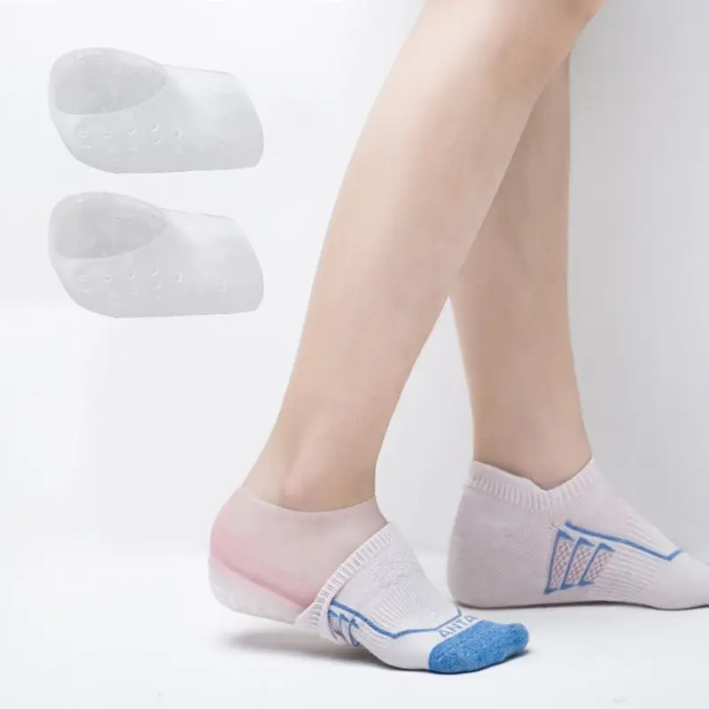

Silicone Height Increasing Pad Heel Insole Cushion Soles Unisex Invisible Socks