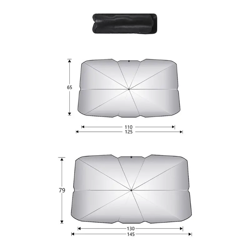 

Car Sun Shade Protector Parasol Auto Front Window Sunshade Windshield Cover F1CF