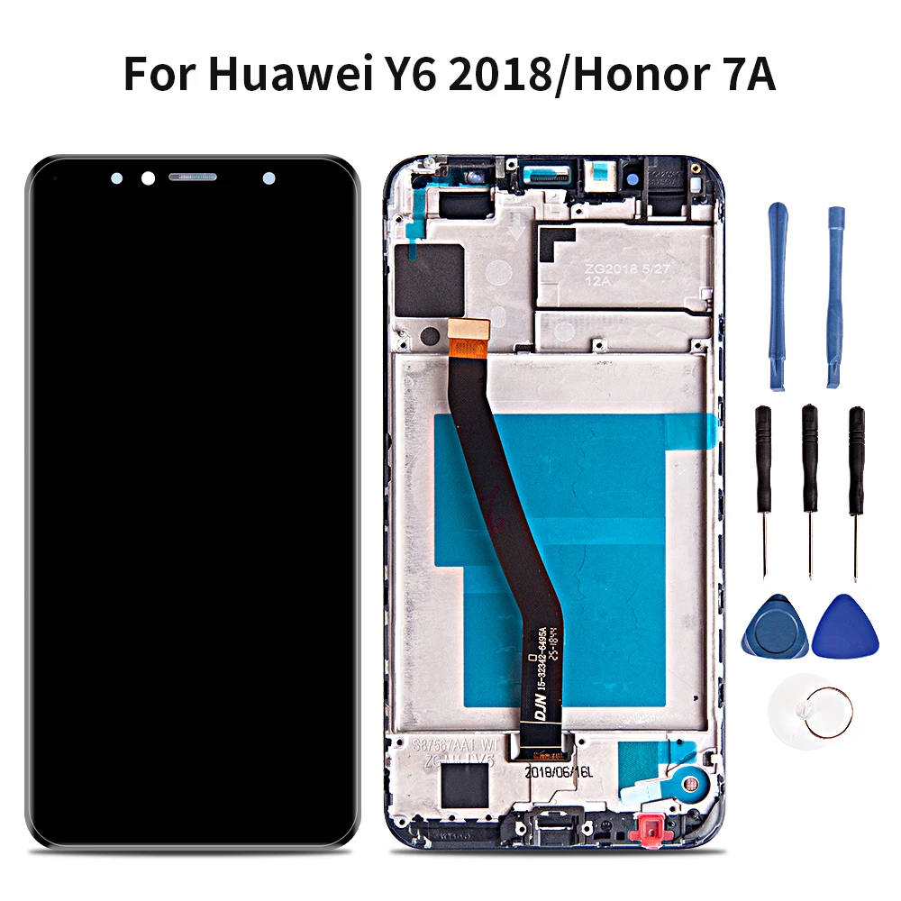 Дисплей для Huawei Y6 Prime 2018 ЖК дисплей сенсорный экран дигитайзер Assesmbly Honor 7A ATU L11 L21 L22