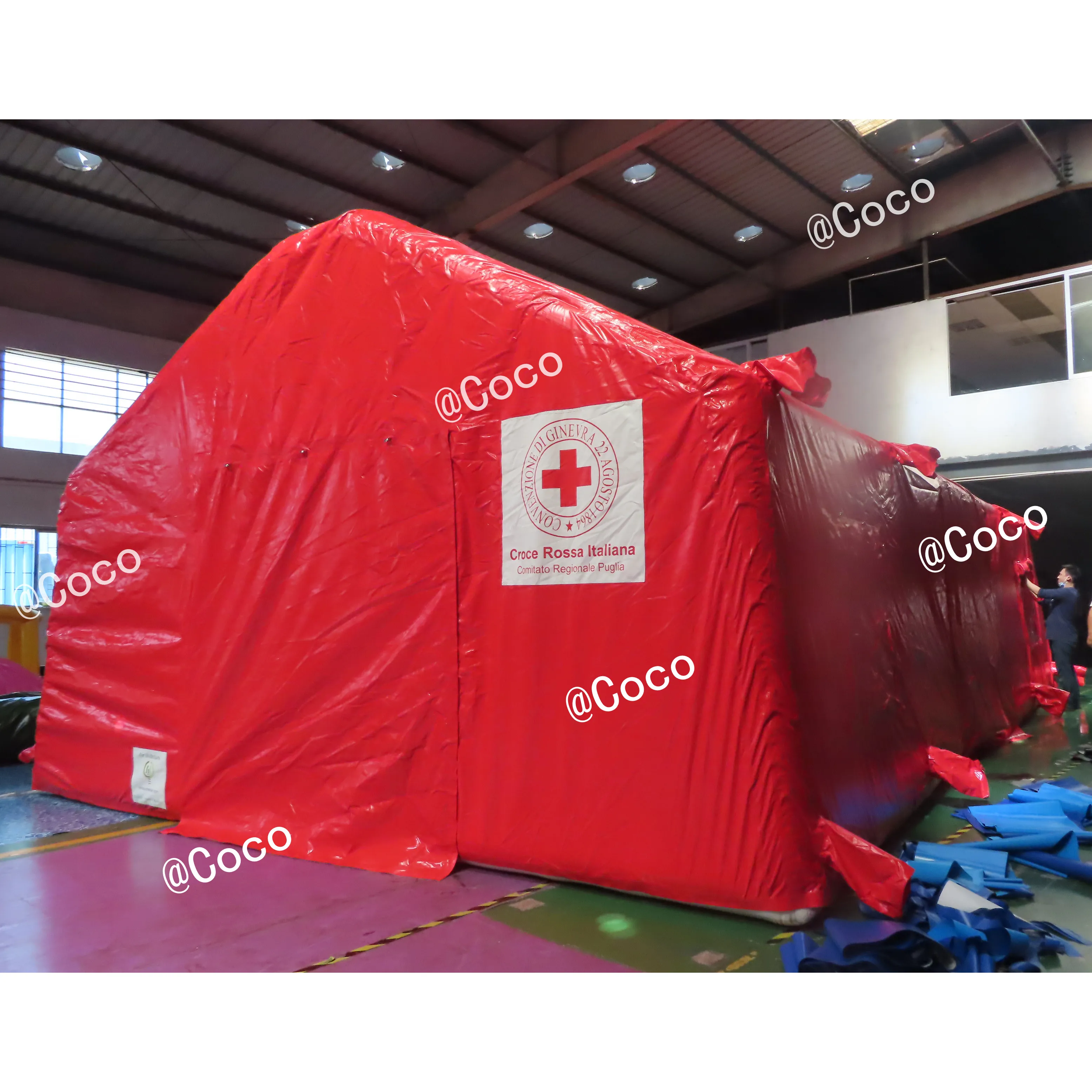 Бесплатная доставка в порт герметичная армейская надувная военная палатка