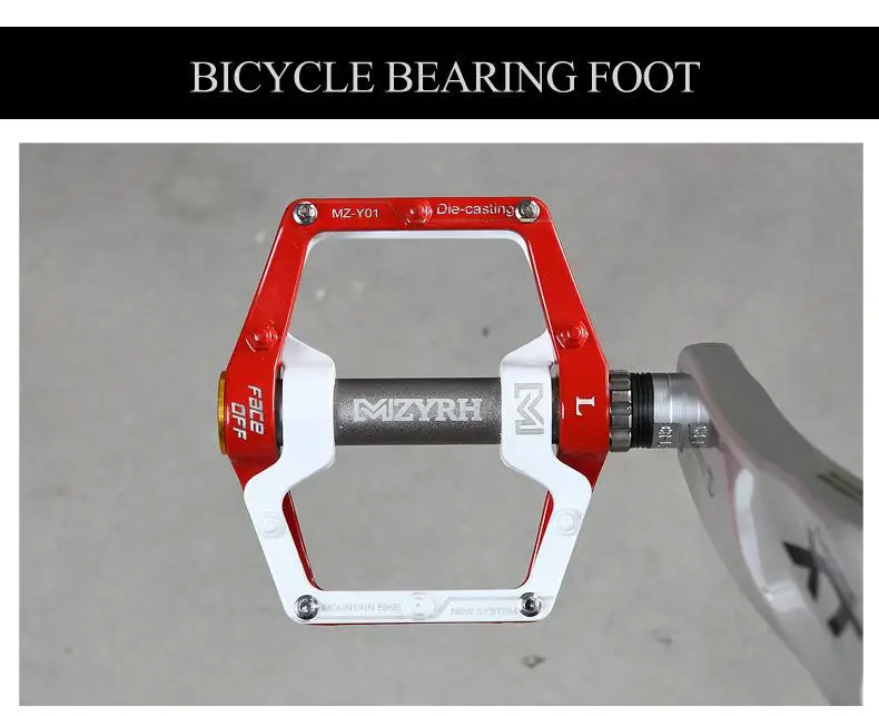 Bicycle pedals Ultralight aluminum alloy bearing ankle CNC machining Mountain bike Palin pedal